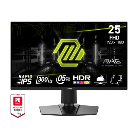 MSI MAG/255PXF/24,5"/IPS/FHD/300Hz/0,5ms/Černá/3R