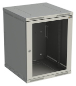 Rozvaděč nástěnný SENSA 15U 500mm, dveře sklo, RAL 7035, SENSA-15U-65-11-G