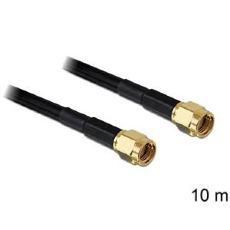 Delock HF koaxiální kabel RP-SMA plug > RP-SMA plug LMR195, 10 m
