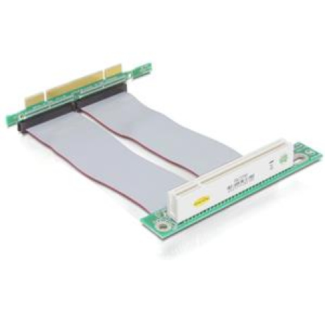 Delock Riser card PCI angled 90° left insertion with 13 cm cable
