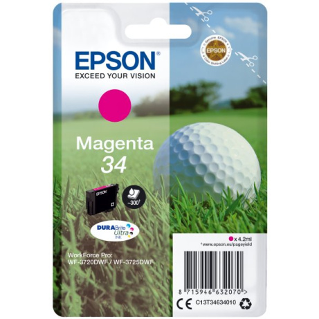 EPSON cartridge T3463 magenta (golfový míček)