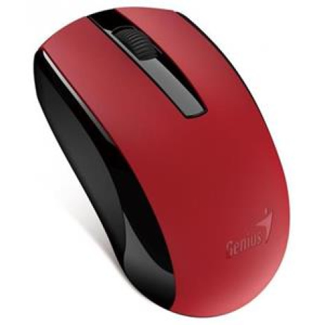 Genius ECO-8100 Myš, bezdrátová, optická, 1600dpi, dobíjecí,USB, červená