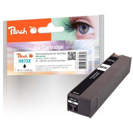 PEACH kompatibilní cartridge HP No. 973X, černá, L0S07AE, 183ml