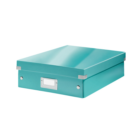 LEITZ Organizační box  Click&Store, velikost M, ledově modrá