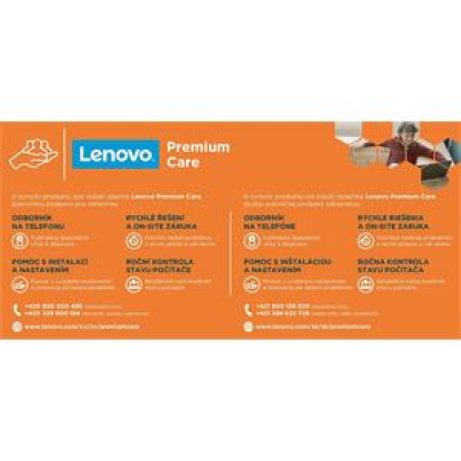 Lenovo rozšíření záruky Lenovo CONS AIO   PREMIUM CARE 3r on-site NBD (z 2r carry-in)