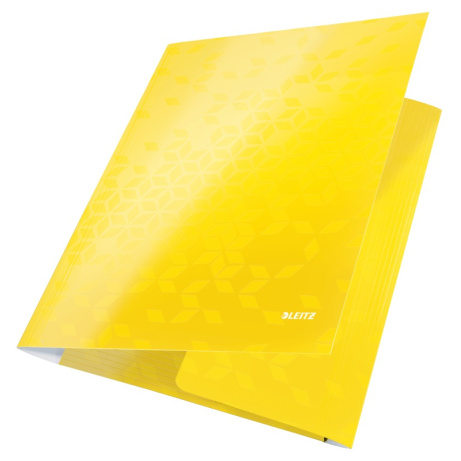 LEITZ Tříchlopňové desky  WOW, A4, žlutá