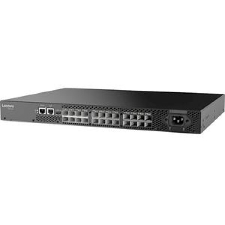 Lenovo ThinkSystem DB610S, 8 ports licensed, 8x 16Gb SWL SFPs, 1 PS, Rail Kit, Lifetime Warranty Support
