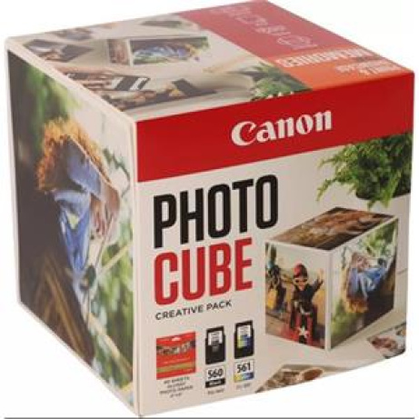 Canon CARTRIDGE PG-560/CL-561 PHOTO CUBE Creative Pack White Orange - 5x5 fotopapír (PP-201 40 obr.)