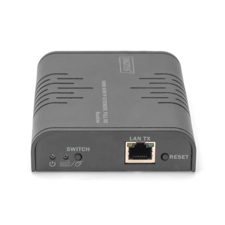 DIGITUS DS-55530 HDMI KVM IP Extender přijímač, Full HD, 60 Hz, 120m, černá