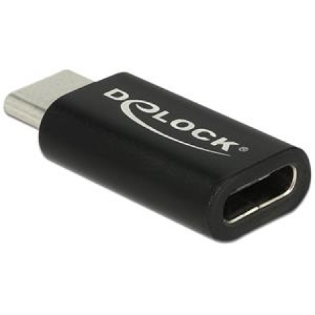 Delock Adaptér SuperSpeed USB 10 Gbps (USB 3.1 Gen 2) USB Type-C™ samec > port samice černý