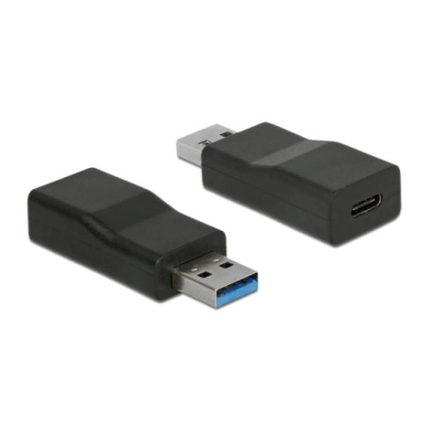 Delock Převodník USB 3.1 Gen 2 Typ-A samec > USB Type-C™ samice aktivní černý