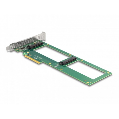 Delock Karta PCI Express 4.0 x8 na 2 x interní U.2 NVMe SFF-8639 - rozvětvení