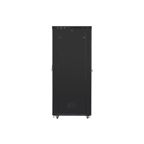 LANBERG Volně stojící skříň 19" 47U/800x1200 (v rozloženém stavu) skleněné dveře LCD černá (RAL9004)