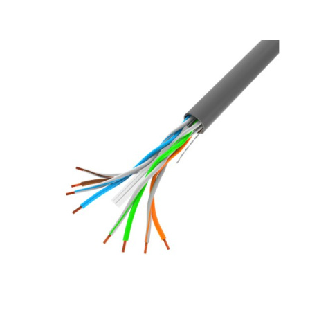 LANBERG UTP kabel CAT.6, Cu, délka 305m, šedý, Fluke passed, PVC